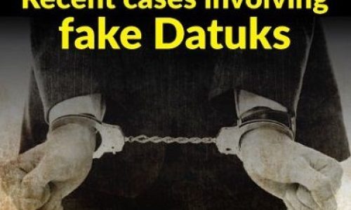 Council of Federal Datuks: Arrests of suspects involved in fake Datukships a positive step